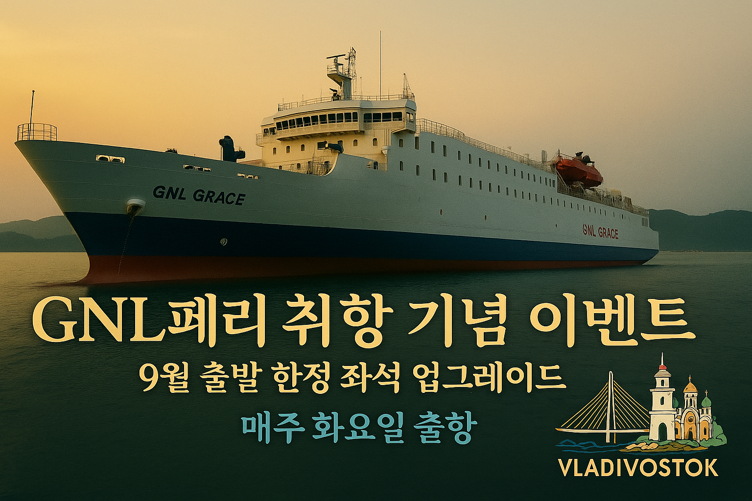 GNL페리 블라디보스톡 4일